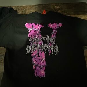 VLONE Black and Purple Short Sleeve Tee